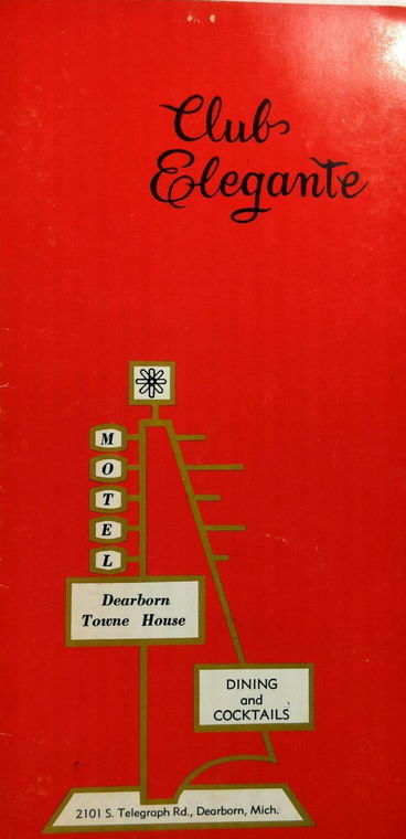 Dearborn Towne House Motel - Menu (newer photo)